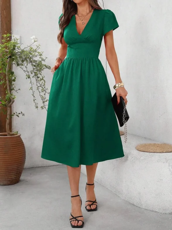 Rochie Midi Dinna Verde