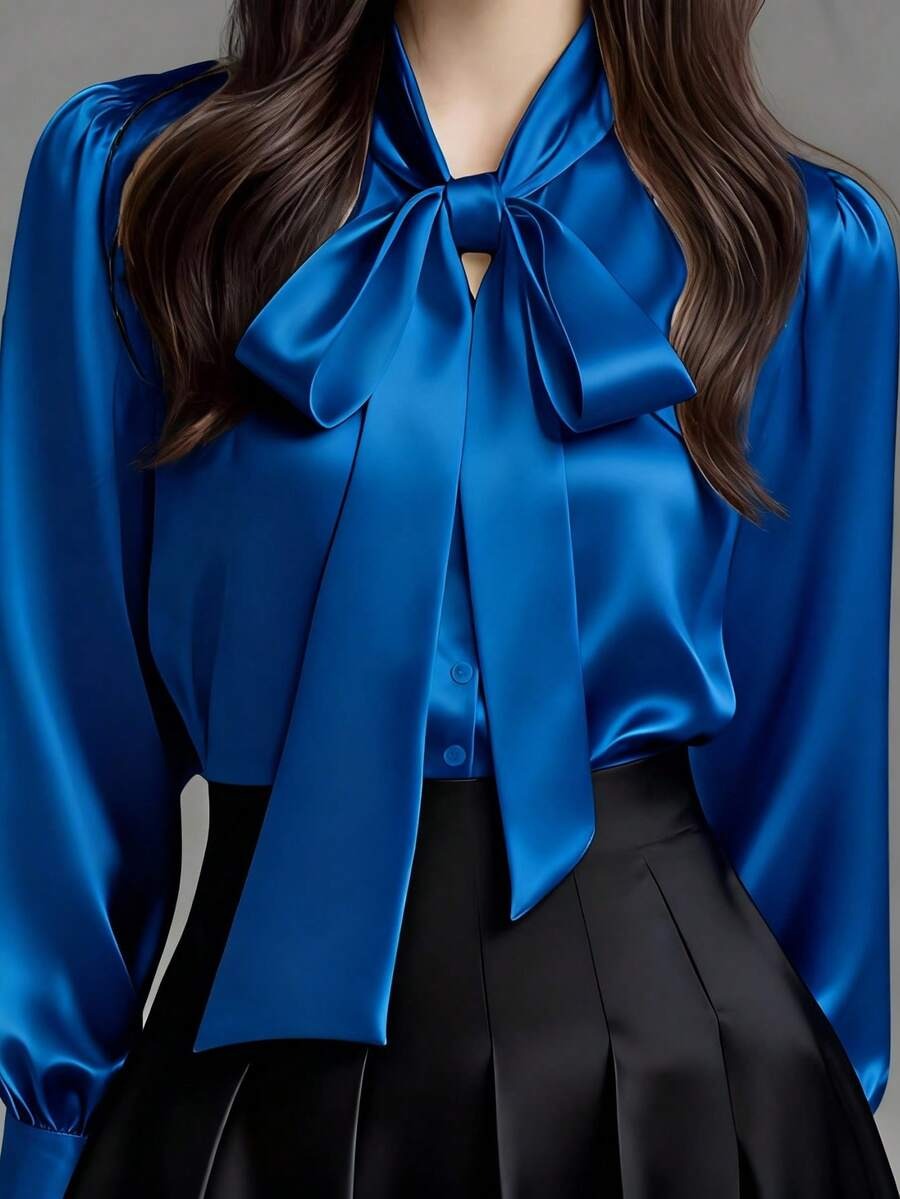 59+ Bluza Dama Elara Albastra - imagine 1