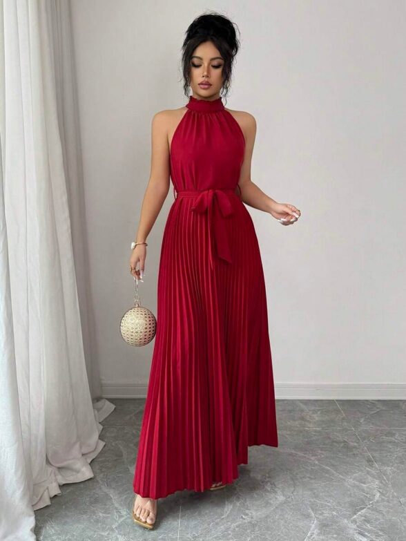 Rochie Lunga Augustina Rosie Plisata