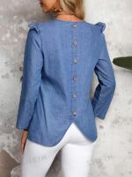 Bluza Dama Liona din Denim - imagine 2