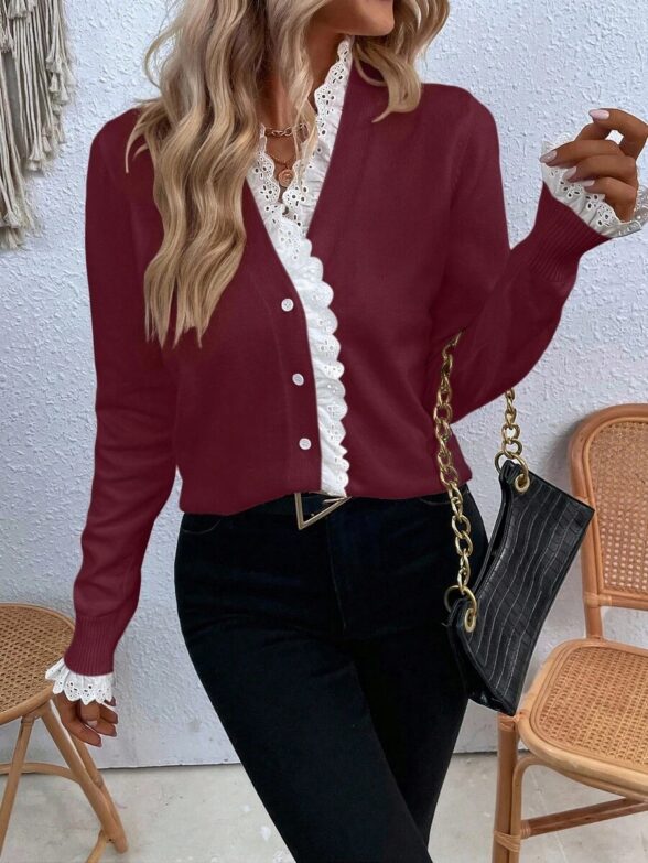 Pulover Tricotat Floor Grena