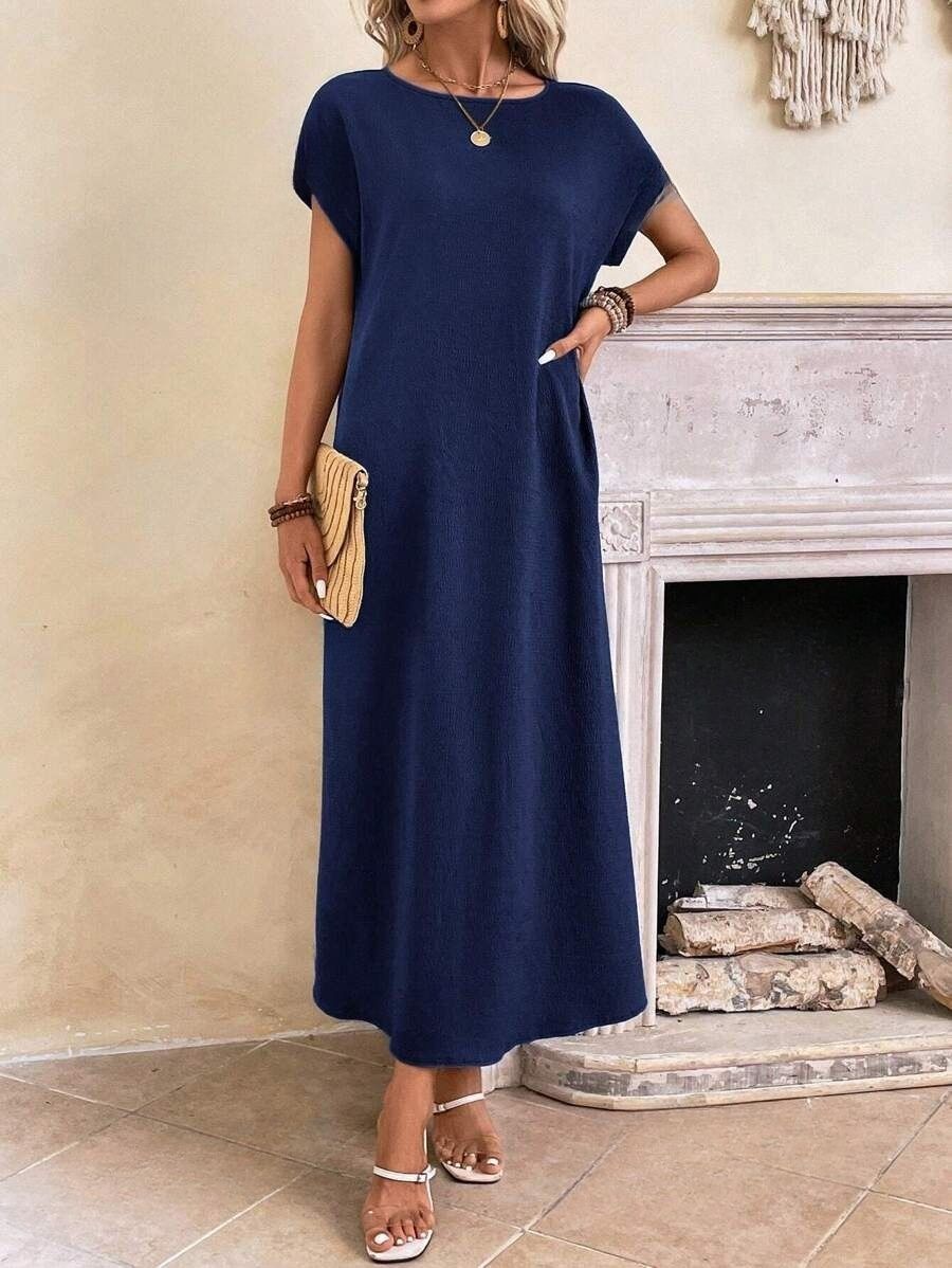 6 Rochie Lunga Ilinca Bleumarin - imagine 1