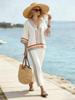 Bluza Dama Brayss Alba cu Dungi - imagine 4