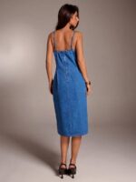 Rochie Midi Jolia din Denim - imagine 2