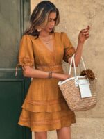 Rochie Scurta Odman Caramizie - imagine 7