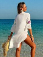 Rochie Scurta de Plaja Dietter Alba - imagine 2