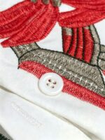 Camasa Dama Janin Alba cu Broderie Rosie - imagine 7