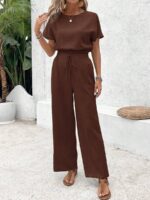 Compleu Solea Maro format din Top si Pantalon - imagine 4
