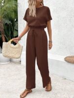 Compleu Solea Maro format din Top si Pantalon - imagine 3