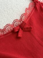 Compleu de Noapte Kalmar Rosu format din Top si Pantalon - imagine 4