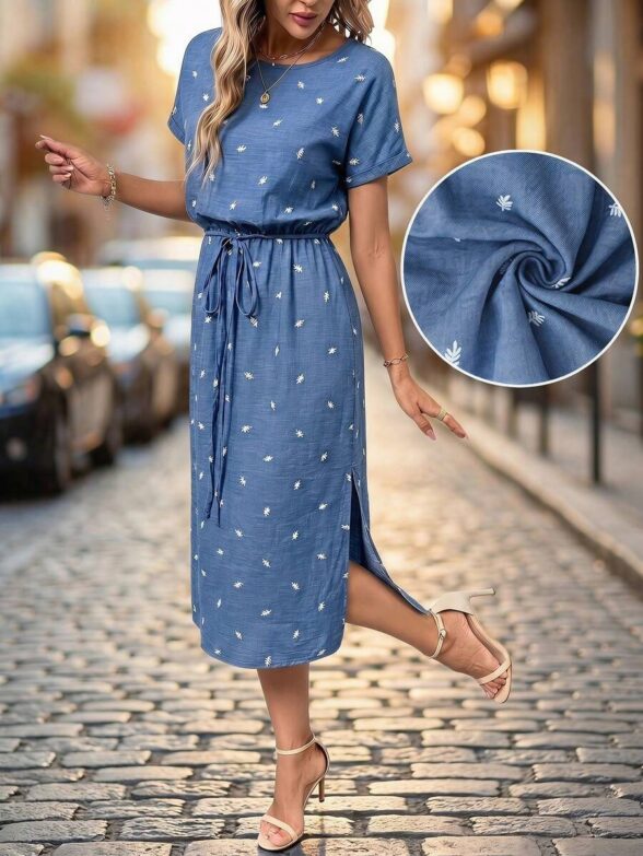 Rochie Midi Cathia Albastra
