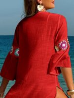 Rochie Scurta de Plaja Thania Rosie - imagine 5