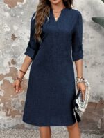 Rochie Scurta Alitta Bleumarin - imagine 5