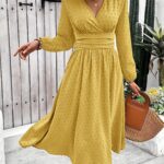 Rochie Midi Ashela Galbena - imagine 4