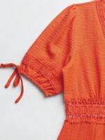 Rochie Scurta Munda Portocalie - imagine 4