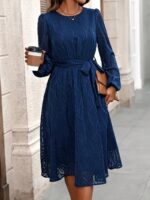 Rochie Midi Hayden Bleumarin - imagine 3