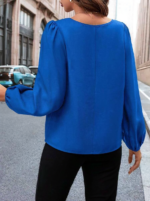 Bluza Dama Belinda Albastra - imagine 2