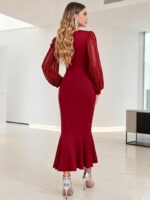 Rochie Midi Kalia Rosie cu Nasturi - imagine 2