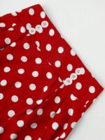 Fusta Midi Tiana Rosie cu Buline Albe - imagine 6