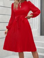 Rochie Midi Minke Rosie Plisata - imagine 4