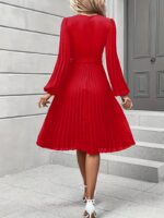 Rochie Midi Minke Rosie Plisata - imagine 2