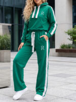 Trening format din bluza si pantalon Marlina Verde - imagine 3