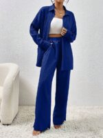 Compleu Perina Albastru format din Top si Pantalon - imagine 5