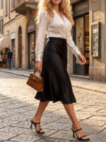 Fusta Midi Amalia Neagra - imagine 4