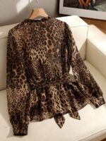 Bluza Dama Alvida cu Animal Print  - Marimi Mari - imagine 2
