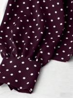 Bluza Dama Thamara Mov cu Buline Albe - imagine 5
