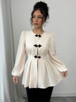 Bluza Dama Angela Bej - imagine 5