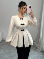 Bluza Dama Angela Bej - imagine 4