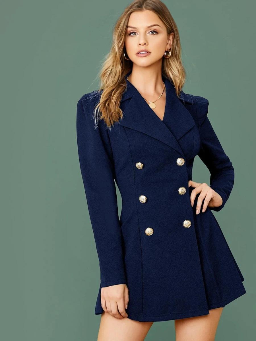 8220 Rochie Scurta Tobias Bleumarin - imagine 1