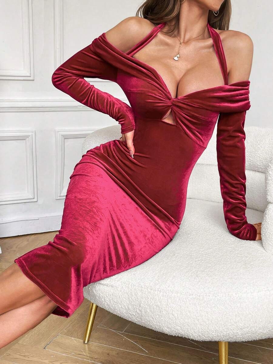 8229 Rochie Midi Anelisa Grena - imagine 1