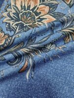 Camasa Dama Anca Imitatie Denim cu Print Floral - imagine 6