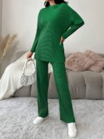 Compleu Karma Verde format din Top si Pantalon - imagine 5