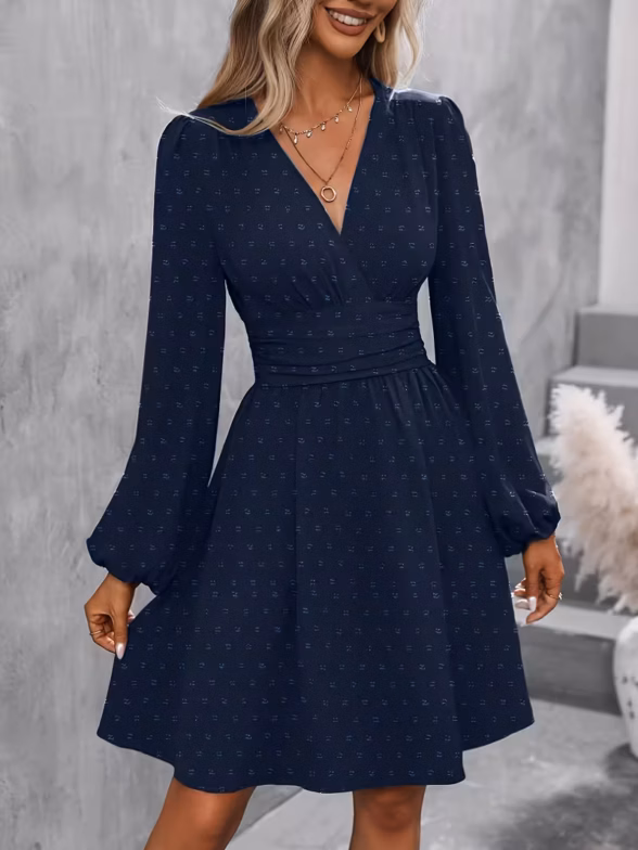 Rochie Scurta Junina Bleumarin