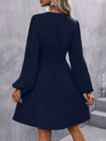 Rochie Scurta Junina Bleumarin - imagine 2