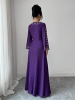 Rochie Lunga Agneea Mov - imagine 2