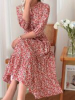 Rochie Midi Arona cu Print Floral - imagine 5