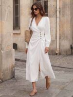 Rochie Midi Macao Alba