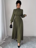 Rochie Lunga Sella Khaki - imagine 4