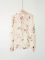 Camasa Dama Eileen Bej cu Print Floral - imagine 2