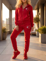 Trening format din bluza cu fermoar si pantalon Liliana Rosu