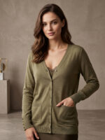 Pulover Tricotat Laura Khaki