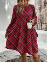 Rochie Scurta Kamelia cu Print Geometric - imagine 3