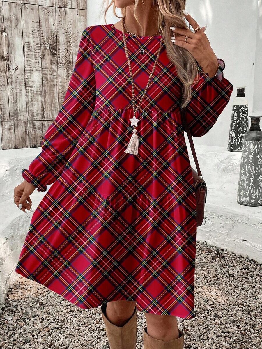 10939 Rochie Scurta Kamelia cu Print Geometric - imagine 1