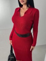 Rochie Midi Tricotata Megan Rosie - imagine 6