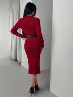 Rochie Midi Tricotata Megan Rosie - imagine 2