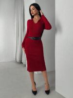 Rochie Midi Tricotata Megan Rosie - imagine 4